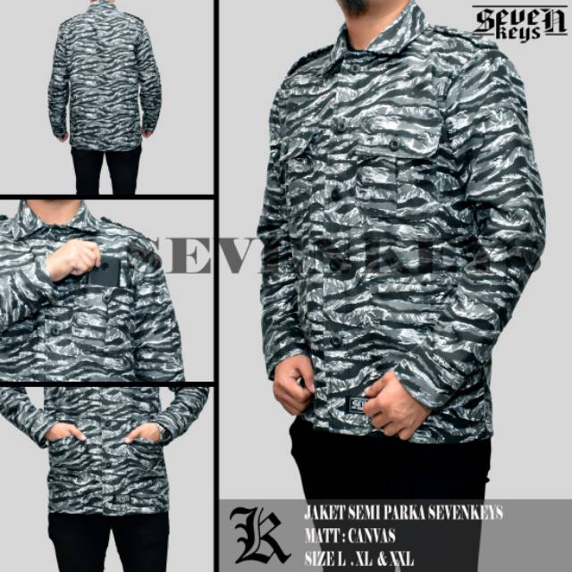 JAKET SEMI PARKA/ KEMEJA SEVEN KEYS ORIGINAL TIGER ARMY