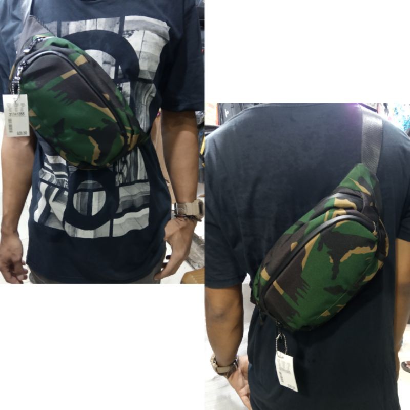 tas pinggang / tas sling bag corak army