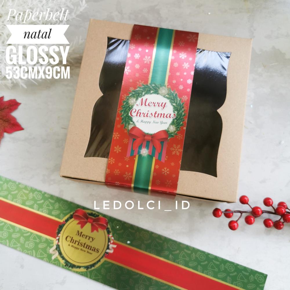 

PAPER BELT PAPERBELT NATAL CHRISTMAS MENGKILAP SABUK PITA LABEL KERTAS TERLARIS