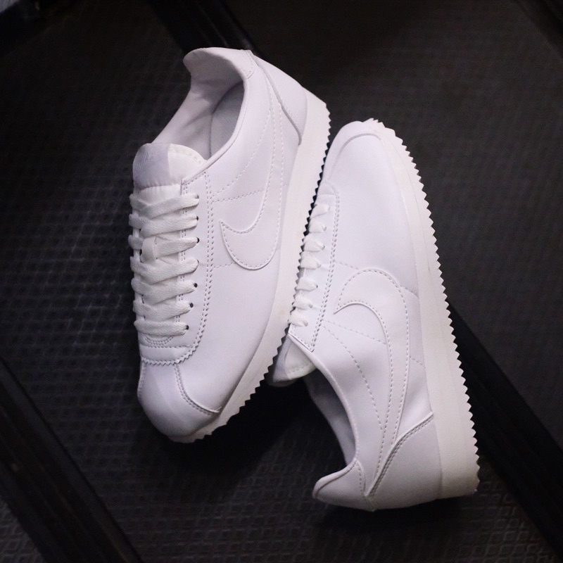 all white classic nikes