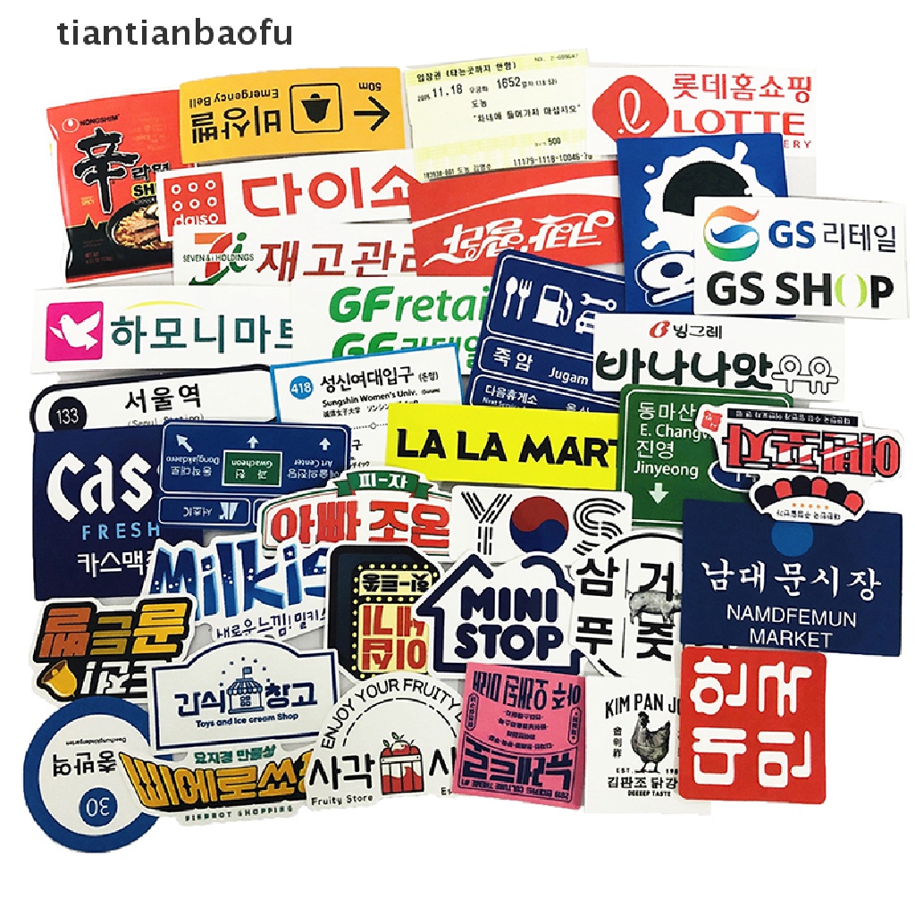 31pcs Stiker logo Tanda stop Gaya Jepang Untuk Laptop Koper Travel