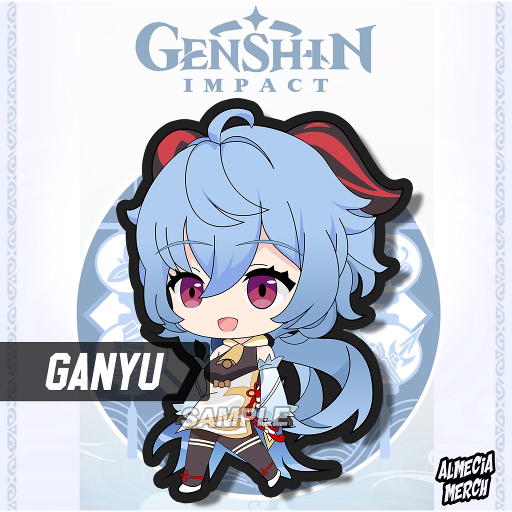 Gantungan Kunci Ganyu Genshin Impact / Keychain Genshin Impact / Ganci Karakter Ganyu