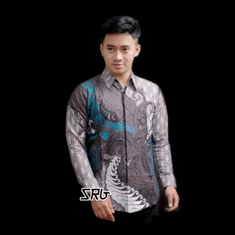 kemeja lengan panjang jumbo/batik pria/batik jumbo/batik murah