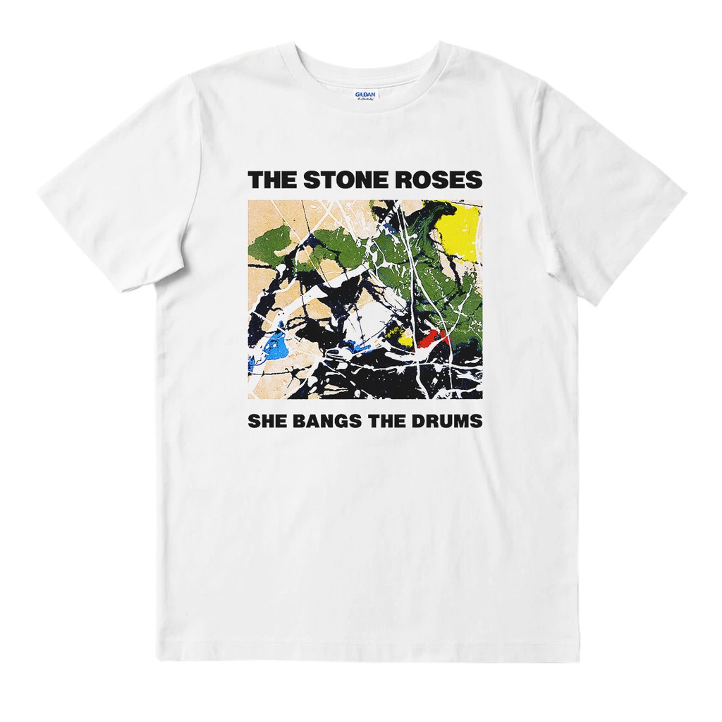 KAOS BAND THE STONE ROSES - SHE BANGS THE DRUMS / UNISEX / GILDAN / COD