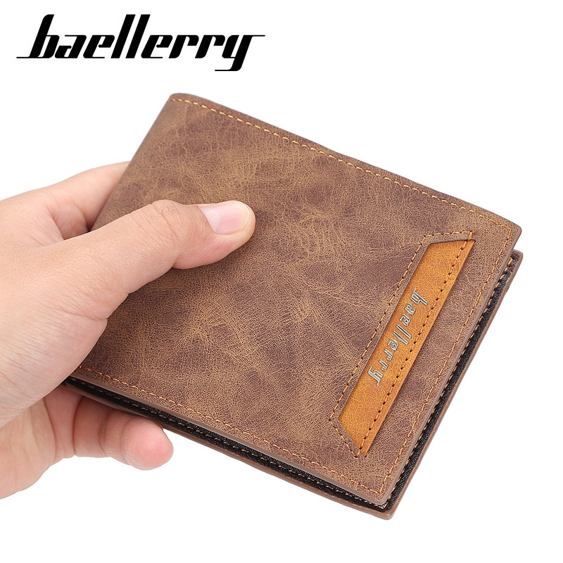 BAELLERRY DR038 Dompet Lipat Kulit Pria WK-SBY