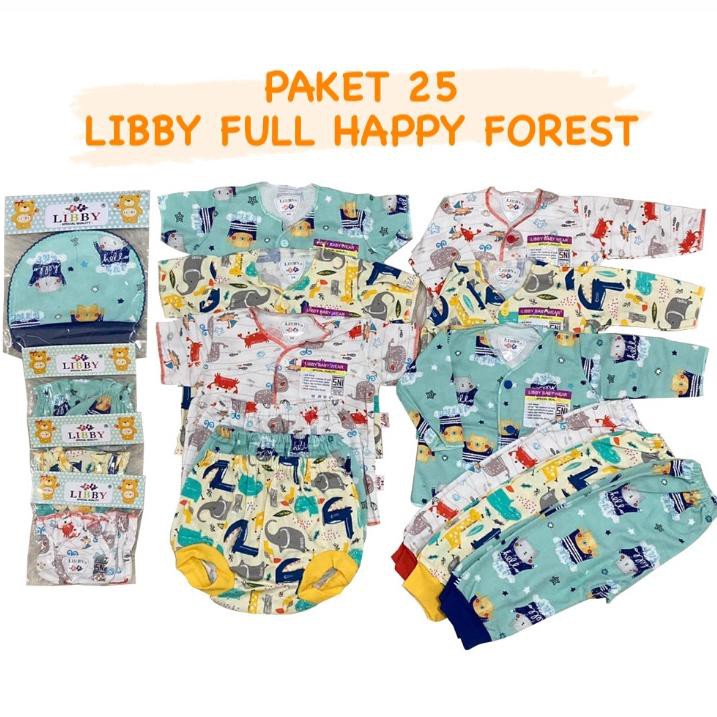 PAKET LIBBY  BABY  NEWBORN  0 3 3 6M 25PCS FULL MOTIF 