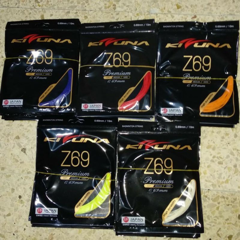 z69/kizuna/ORIGINAL/senar/badminton/premium/bulutangkis/z 69/raket