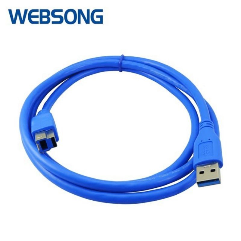 Kabel USB A 3.0 Male to USB B 3.0 Male Printer 1.5M 5Gbps High Quality WEBSONG