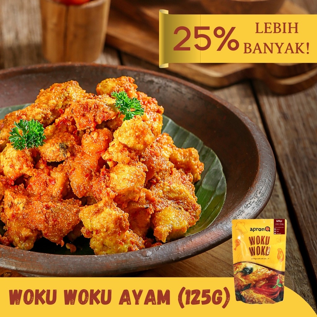

APRONQ WOKU WOKU AYAM 125 GRAM (SMALL)