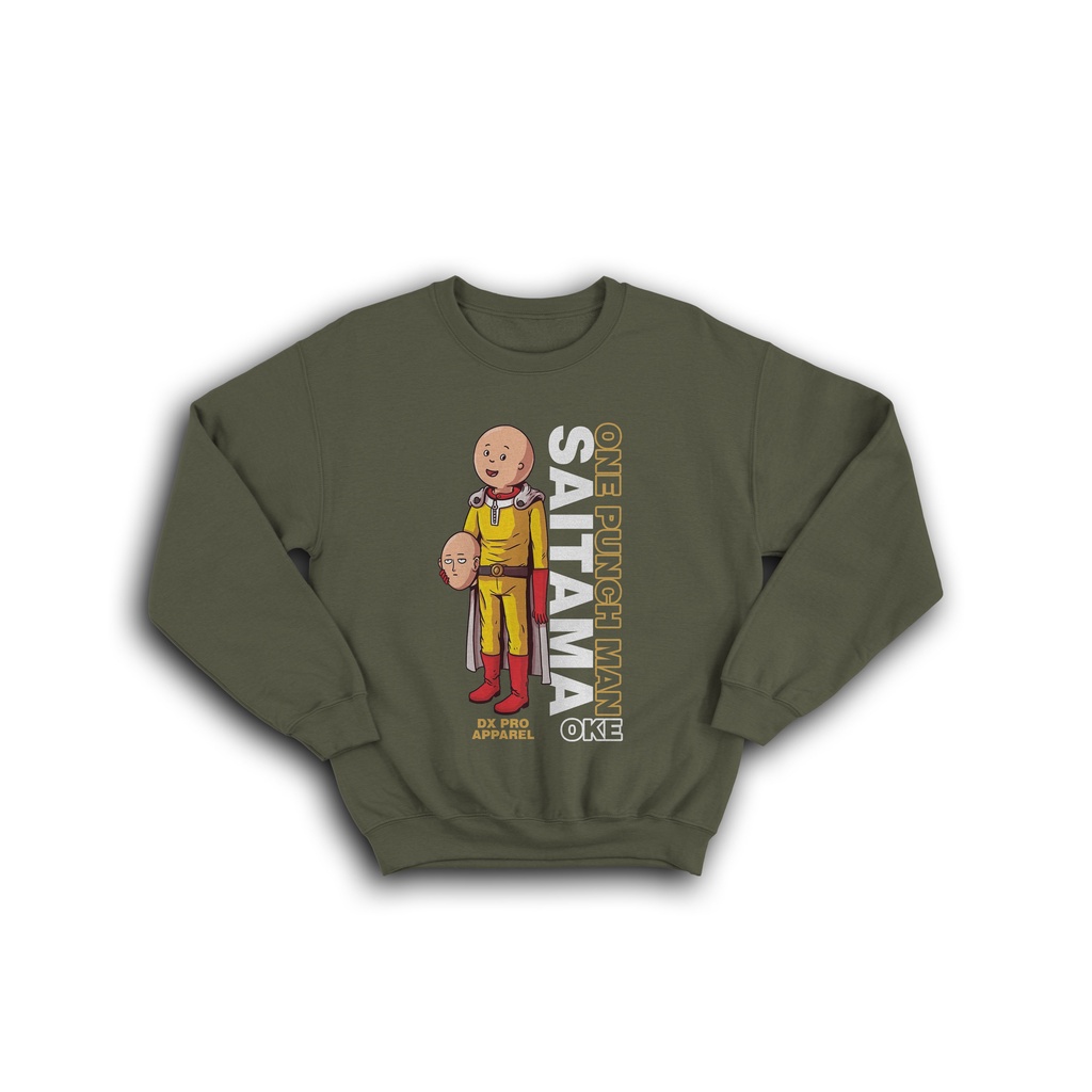 SWEATER CREWNECK TWO FACE SAITAMA OPM