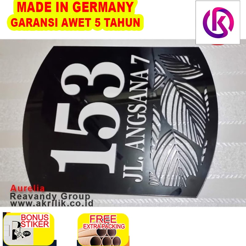 

Murah Akrilik - Nomor Rumah Acrylic - huruf timbul 25 x 17 cm - Default