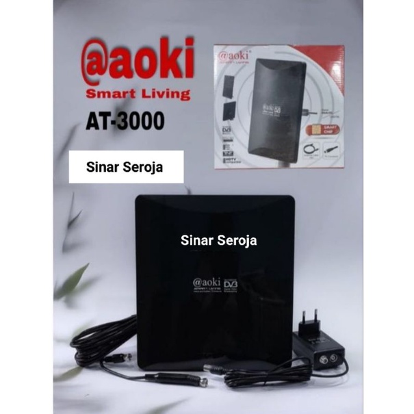 ANTENA 2 TV DIGITAL LUAR DALAM INDOOR OUTDOOR AOKI AT3000&amp;5000 / MINATO-300