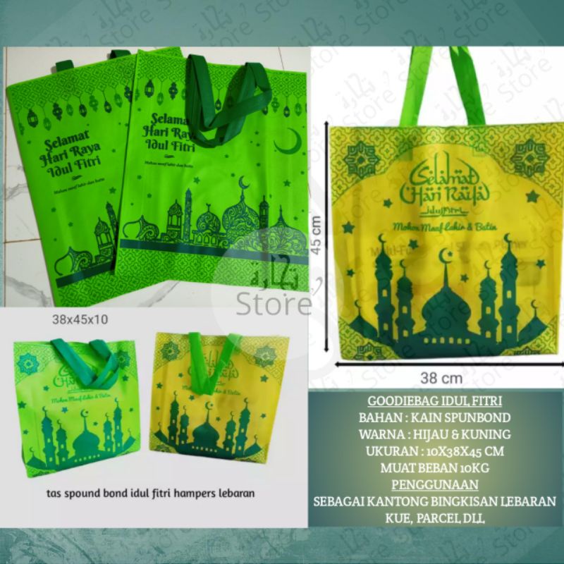 

Paket Hemat Tas Lebaran Bahan Spunbond Tali uk 38x45x10 cm | Cocok untuk hantaran / parcel