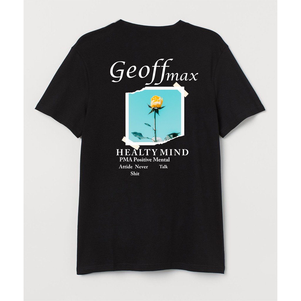 geoff max tshirt syre black and turmeric yellow