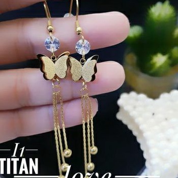 Anting Titanium Kupu Gonjer 637