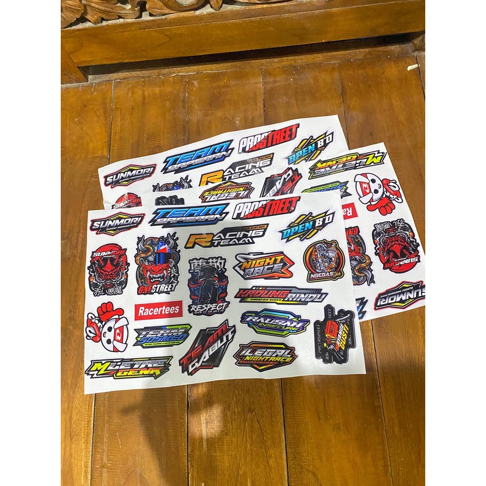 STICKER RACING / STIKER PACK / STIKER MOTOR / STICKER BALAP SUNMORI