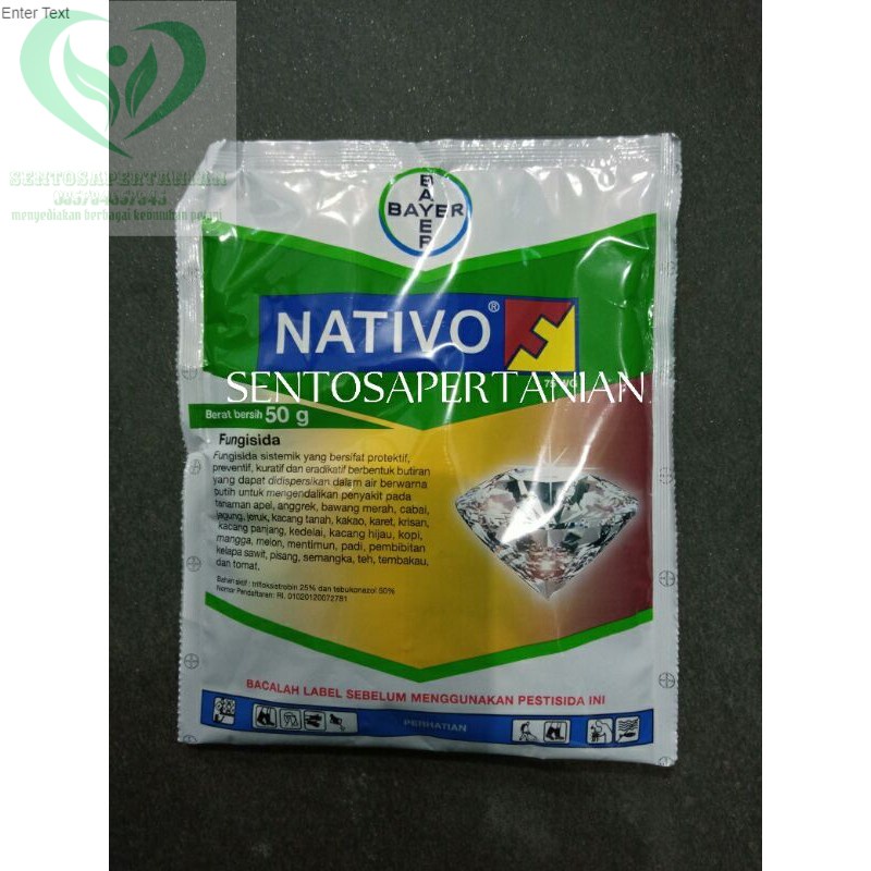 fungisida sistemik pencegah blast padi NATIVO 75WG 50gr dari BAYER
