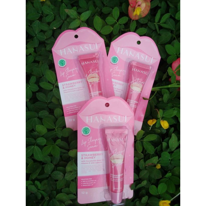 HANASUI LIP SLEEPING SERUM ORIGINAL BPOM HALAL MUI