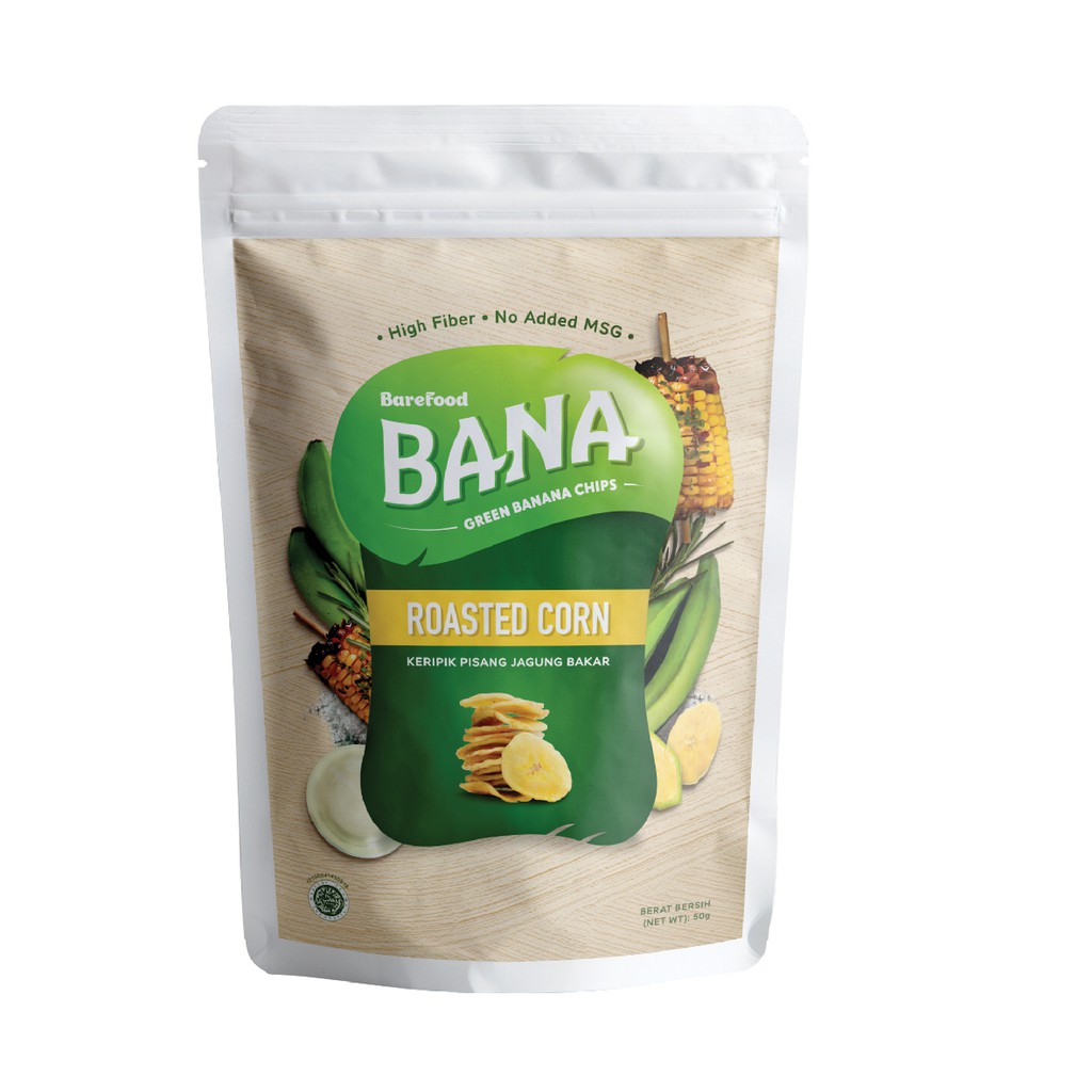 Barefood Bana Roasted Corn 50gr