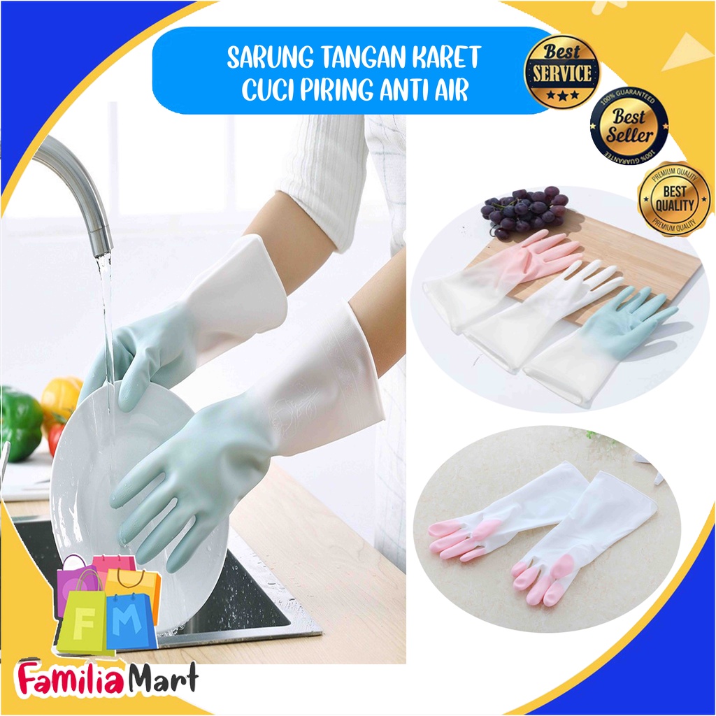 SARUNG TANGAN KARET CUCI PIRING ANTI AIR RUBBER GLOVE