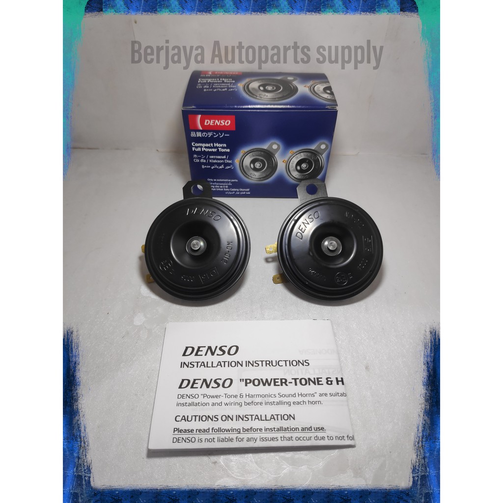 Klakson Piring Denso Disc 12V Suara Innova Fortuner  100% Asli Original