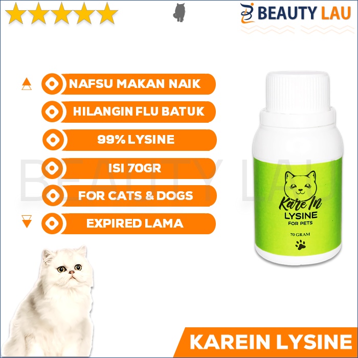 LYSINE KUCING KAREIN VITAMIN FITAMIN OBAT PENAMBAH NAFSU MAKAN KUCING ANJING PENGGEMUK KUCING MURAH