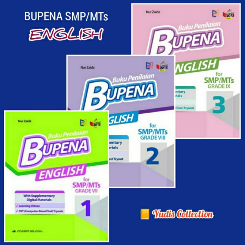 BUPENA BAHASA INGGRIS SMP/MTs KELAS 7, 8, 9 REVISI K13N ERLANGGA