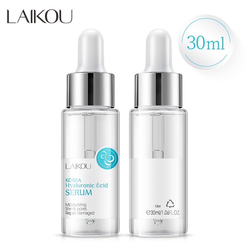 LAIKOU Hyaluronic Acid Serum Wajah Mengurangi Keriput Garis Halus Esensi Perbaikan Kelembapan  30 Ml