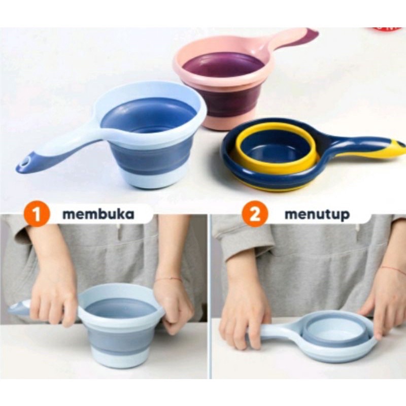SSA Gayung Mandi Lipat Gayung Mandi Serbaguna Dilipat 2 Warna