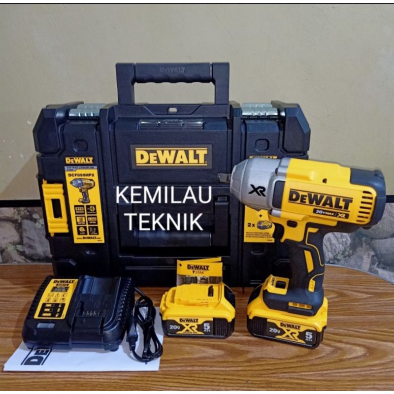 Mesin Bor Impact Wrench DEWALT DCF899HP2 20V Cordless High Torque 1/2" 950Nm  DCF899 20Volt DCF 899