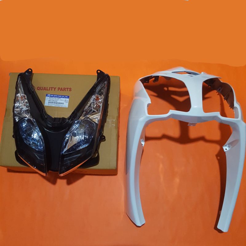 Tameng Mio Soul Mx Mata dua plus Reflektor Smoke Blue