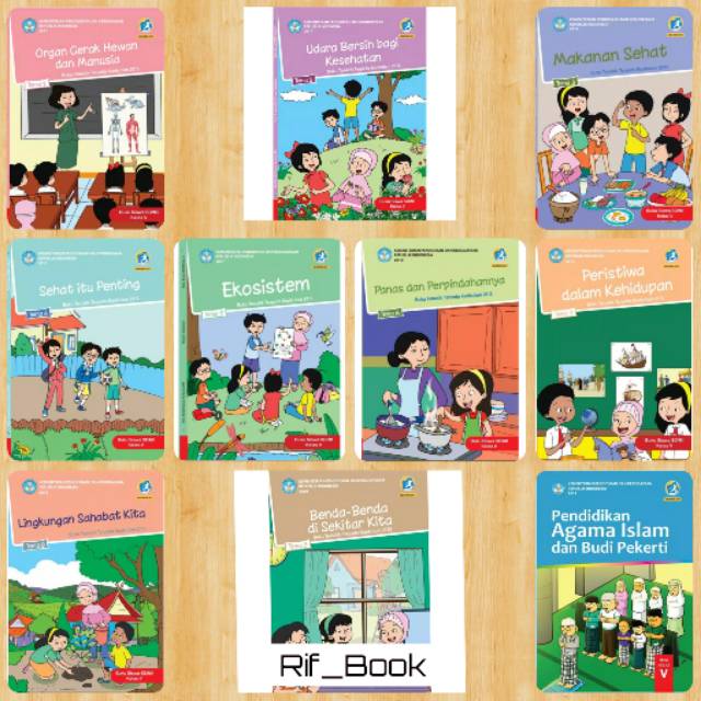 Jual BUKU TEMATIK KELAS 5 SD MI TEMA 1 2 3 4 5 6 7 8 9 BUKU TEMA SD K13 ...