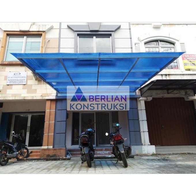 KANOPI BAJA RINGAN 0,75MM + SOLITE 4MM/POLYCARBONATE TERPASANG SFD5436WE
