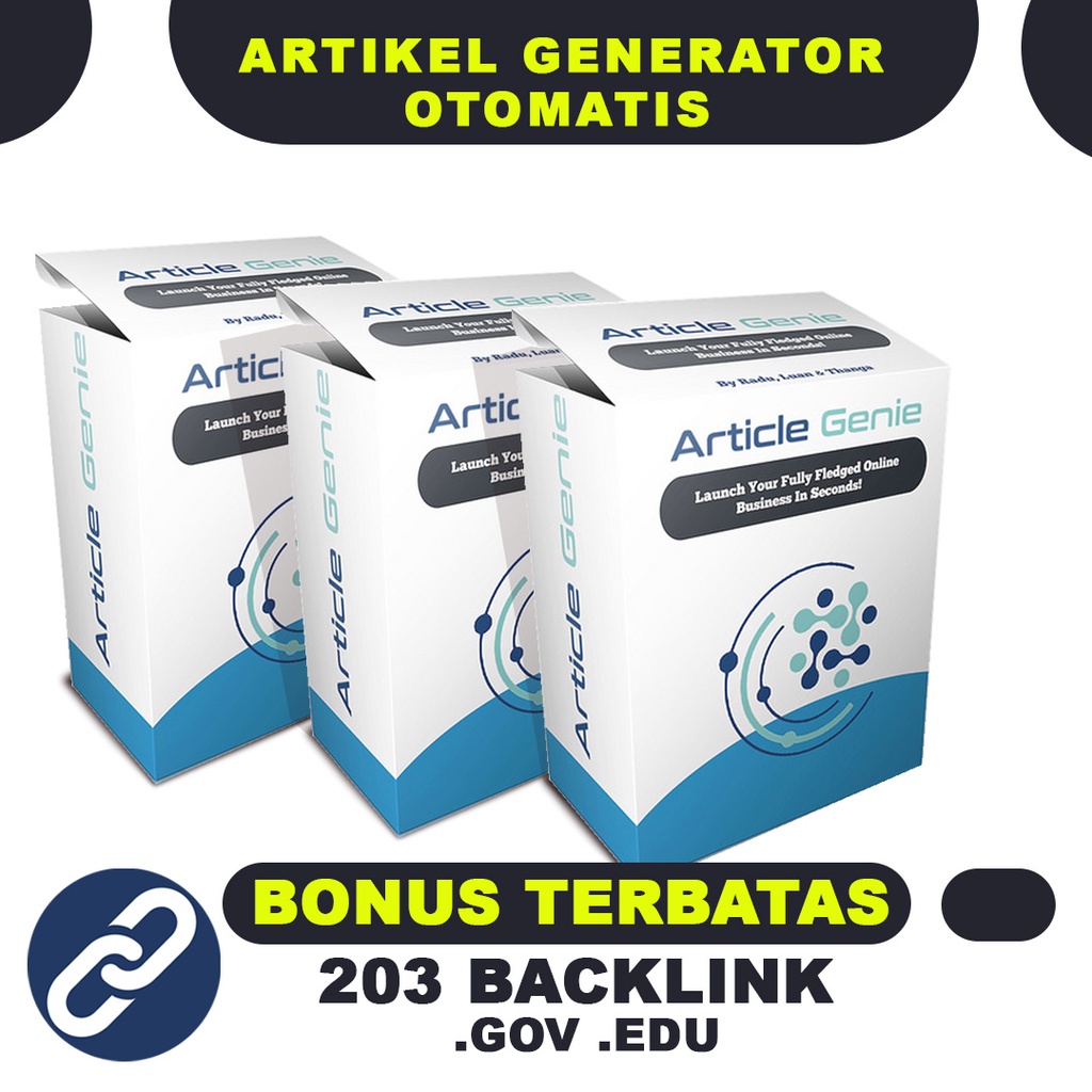 ARTICLE GENIE - ARTIKEL GENERATOR  - SEO SOFTWARE - BONUS 203 BACKLINK GOV EDU