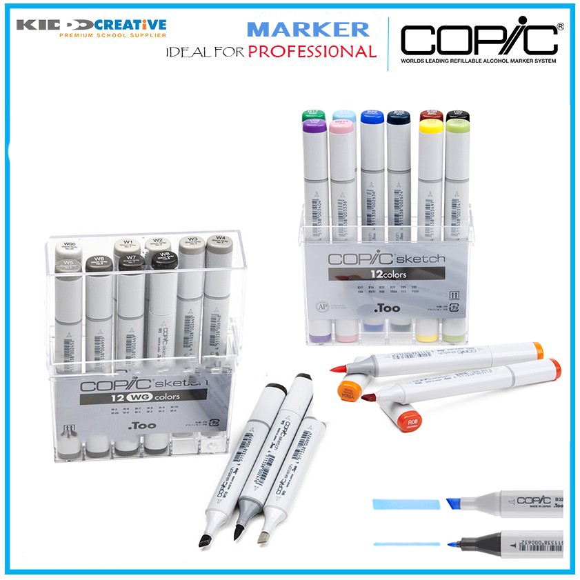 

COPIC MARKER SET 12 COLOR