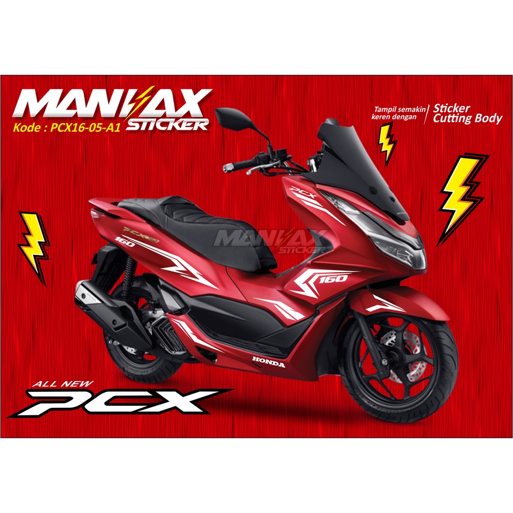 Striping cutting HONDA PCX ALL NEW 160 HONDA PCX - Sticker PCX 160 2022 - PCX16.05