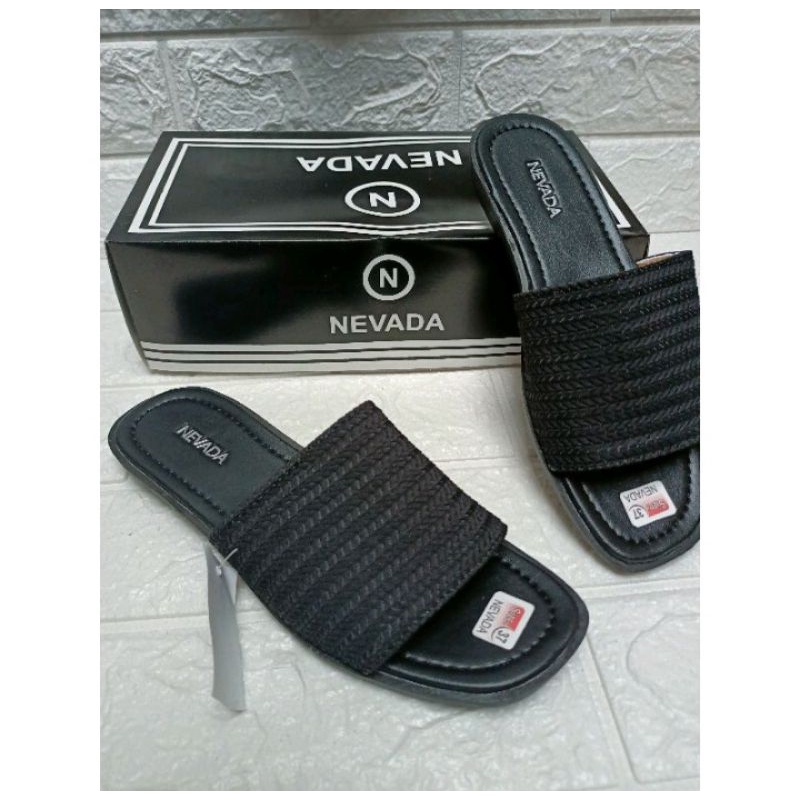 [BISA COD] SANDAL SLOP RAJUT NEVADA | 1kg muat 2psg-1