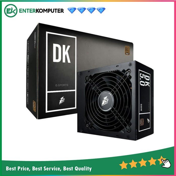 PSU 1STPLAYER Gaming PSU DK5.0 500W - PS-500AX (80Plus Bronze) - 3 Years