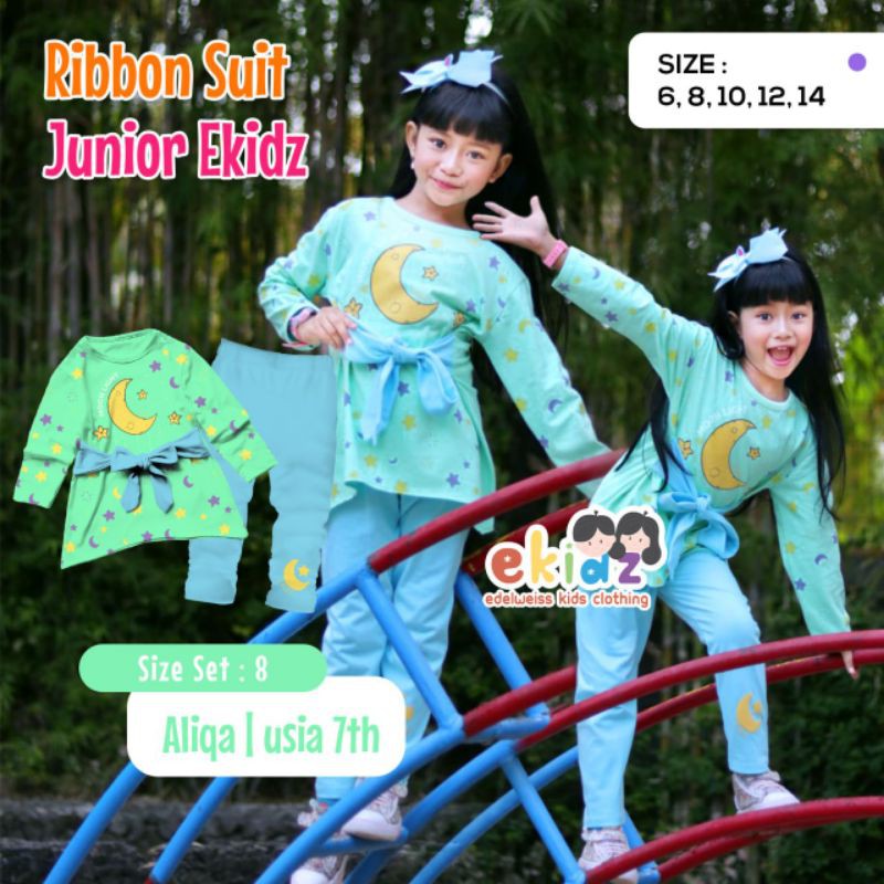 RIBBON SUIT BY EKIDZ /SETELAN ANAK PEREMPUAN