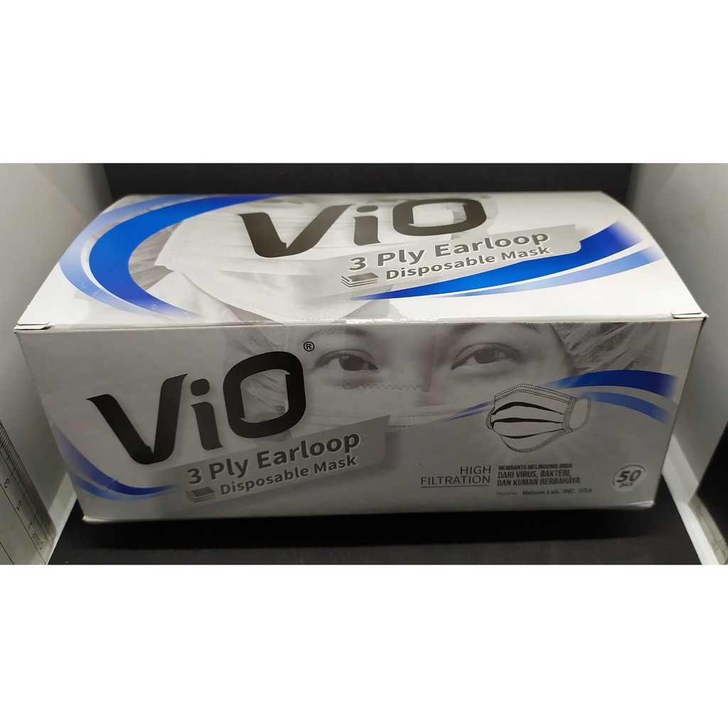  Masker  Vio  3 Ply Earloop  Disposable Mask Shopee Indonesia