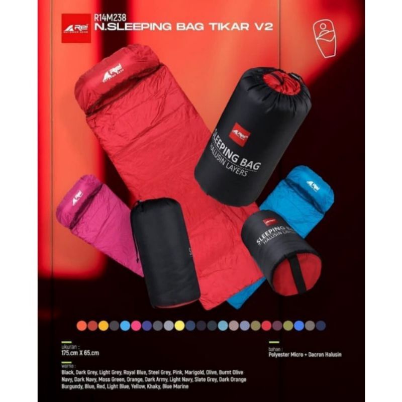 Sleeping Bag Arei HALUSIN LAYER | sleeping bag tikar+mumy arei outdoorgear original product