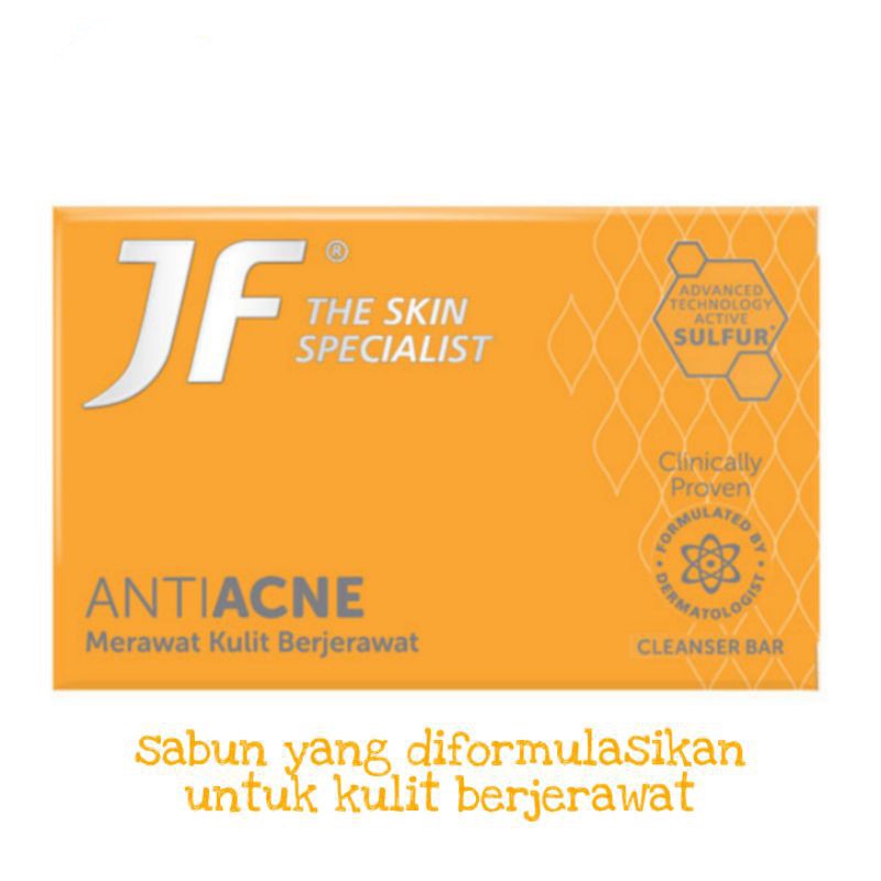 JF Sulfur Sabun Wajah Anti Acne  Merawat Kulit Berjerawat