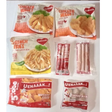 Jual Paket Hemat Belfoods Frozen Food Murah Nugget Kentang Sosis Baso Makanan Beku