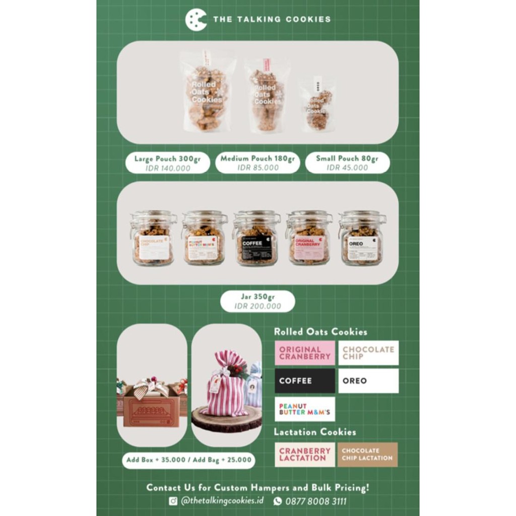 

Custom Hampers The Talking Cookies Natal Lebaran Imlek Souvenir Gift 003