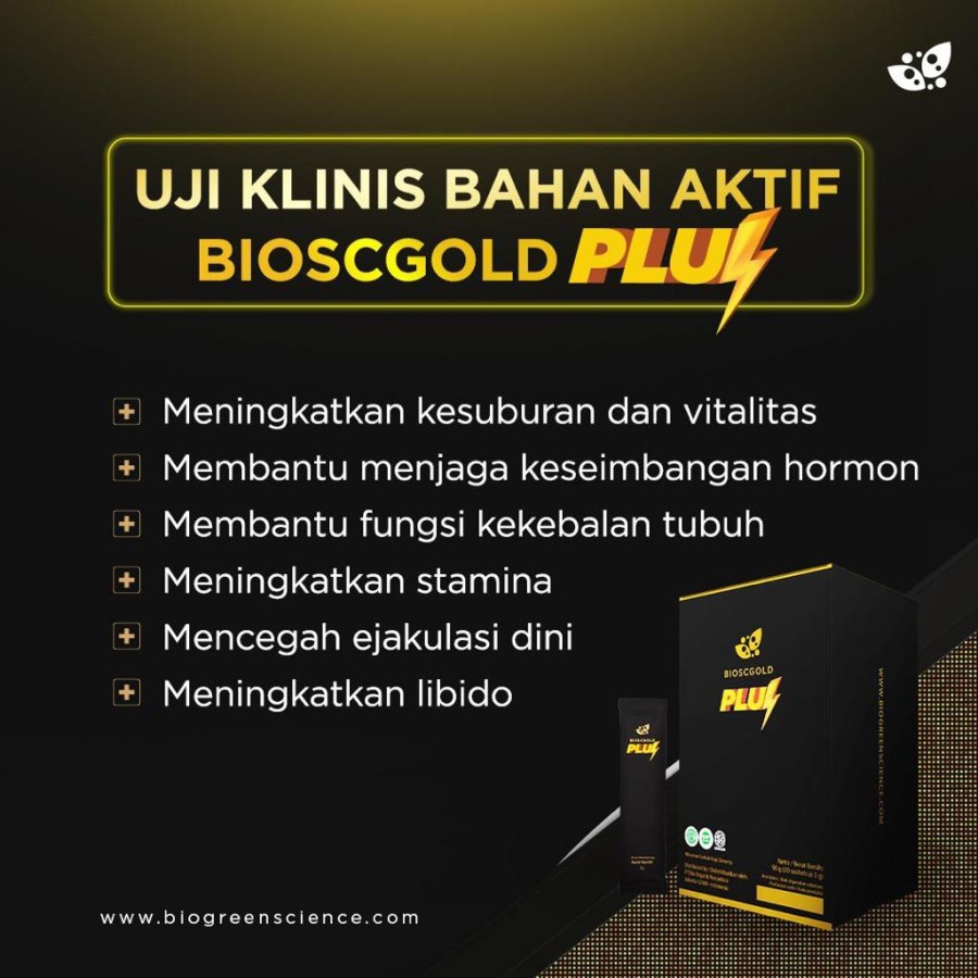 Bio Sc Gold Plus Biogold Plus Biogold Pluz Asli 1 Box 30 Sachet