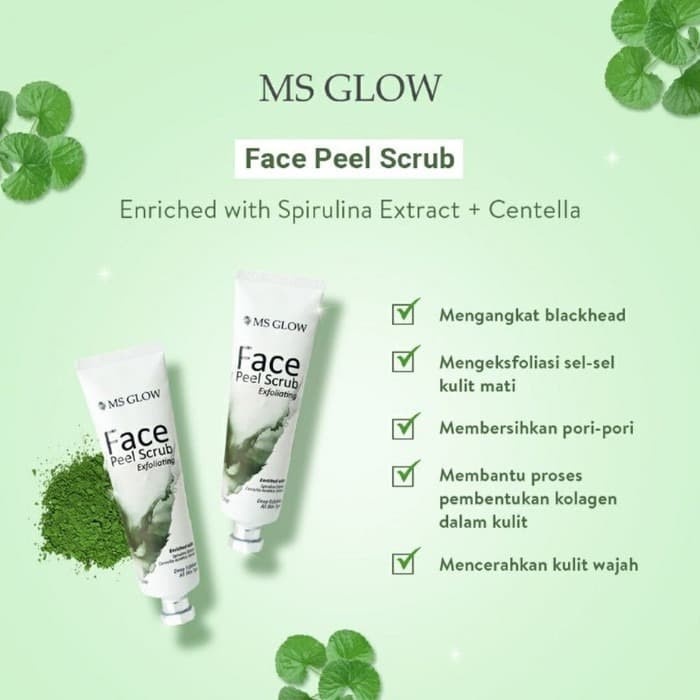 MS GLOW FACE PEEL SCRUB EXFOLIATING