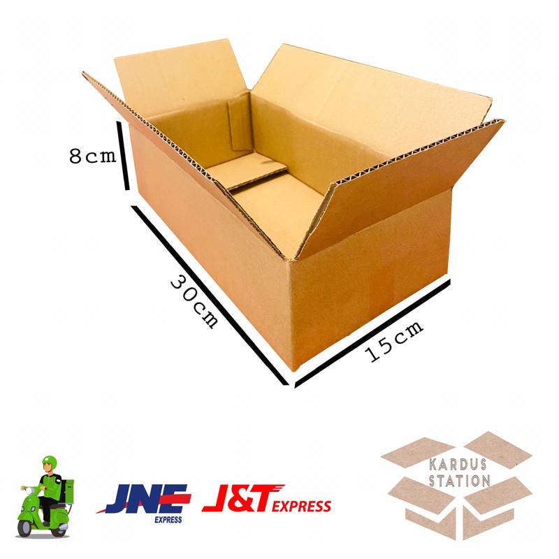 

kardus Box Polos ukuran 30x15x8 cm