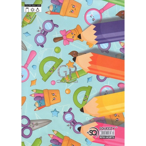 ( 5 Lembar ) KERTAS KADO SQ DOFF - GIFT WRAPPING PAPER SCHOOL / SCHOOLLING / SMART / BOOKS