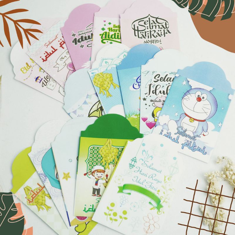 

Amplop Lebaran Siap Pakai / Angpao Lebaran Karakter (10pcs)