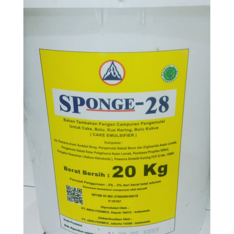 

Pengembang Kue SP Sponge 28 timbang 1 kg